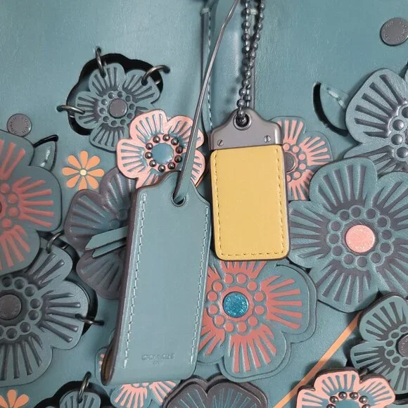 COACH 1941 DAKOTAH SATCHEL TEA ROSE in TURQUOISE - Picture 12 of 15